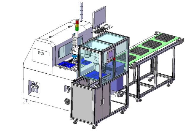 視覺分板機(jī)總裝圖